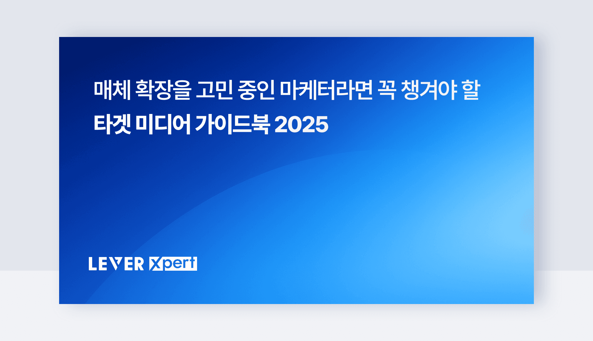 퍼포먼스 마케터라면 꼭 챙겨야 할 타겟 미디어 가이드북 2025